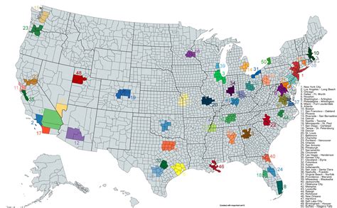 List of North American metropolitan areas by population.